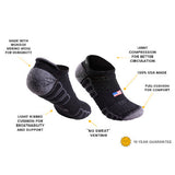 No-Show Wool Work Sock