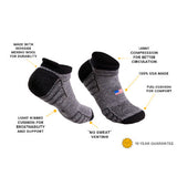 No-Show Wool Work Sock